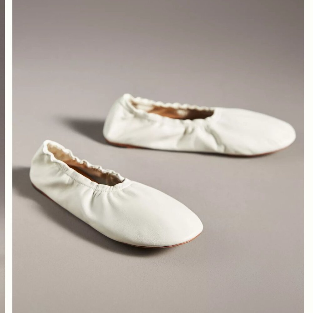 Pilcro Cream Glove Flats